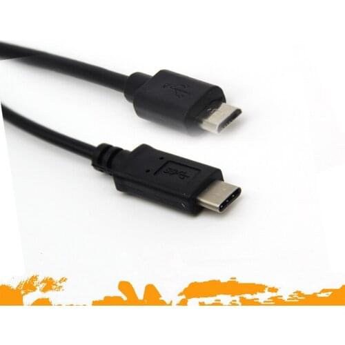 Micro 5Pin Male to Usb3.1 Type C Male Converter Adaptor Data Cable Cord 1M