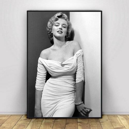 Marilyn Monroe Poster Music Singer Star Canvas Poster Wall Painting Home Decoration ( No Frame )