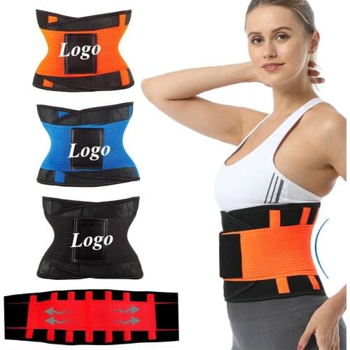 Adjustable Waist Back Support Waist Trainer Trimmer Belt Faja Sweat Belt Sport Gym Fitness Weight lifting Tummy Slim Belts