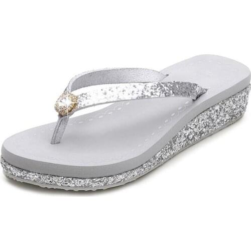 New Wedges Shoes For Women Beach Sandals Summer Shoes Flip Flop Chaussures Femme Platform Sandals pantoufle femme slippers b178