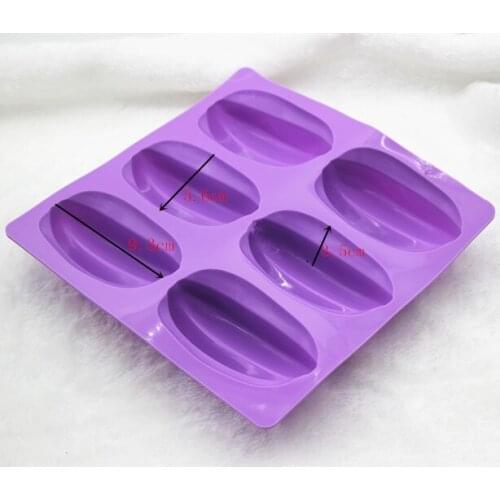 6 cavity Carambola shape Silicone baking mold Fondant cake mold DIY