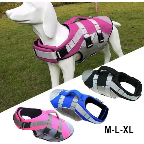 Dog Puppy Swim Life Jacket Safety Vest Saver Swimsuit Preserver for Swimming