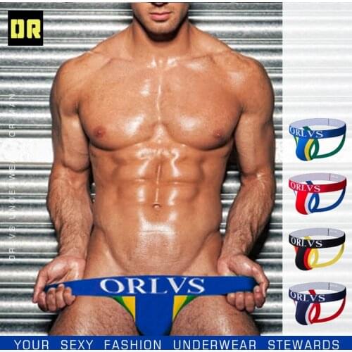 ORLVS G-strings Double T-back Design Underwaer Non Side Seam Elastic Restoring Force Stitching Color Moderation Thickness Shorts