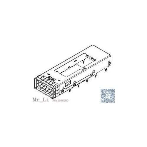 U95-T1Y1-100A [Ultra Port QSFP + 1x1 cage HS]