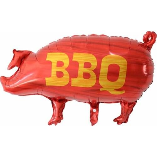 10/50pcs BBQ Pig Foil Balloons I Do BBQ Party Decorations Pork Globos Pig Ballon Party Balloon Inflatable Birthday Party Decor