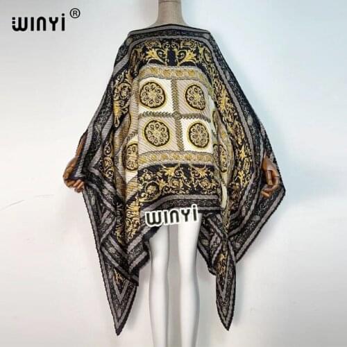 Fashion Priting ForWomen 2021 Losse Dress Batwing Maxi boho cloting Femme Vestidos Summer Autumn beach dress party Elegant Dress