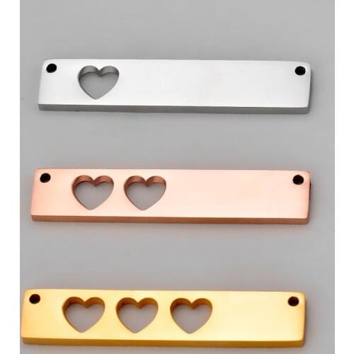 10 Pcs Stainless Steel ID Dog Tags Pendant Name Engraved Tag Rectangle Necklace Jewelry Wholesale Dropship