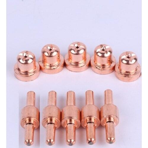 10Pcs Consumables For Plasma Cutter LG-40 PT-31 Cutting Torch CUT40 CUT50 Welding Torches Soldering Supplies