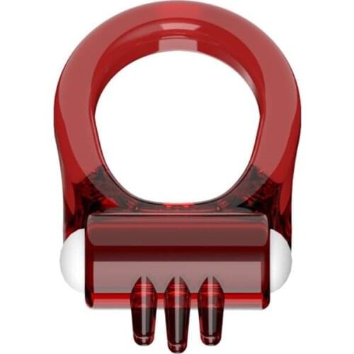 2 Colors Double Rings Vibrating Cock Delay ejaculation Mens Cock Rings Sex Toys for Men Penis Lock Ring Adult Sex Products
