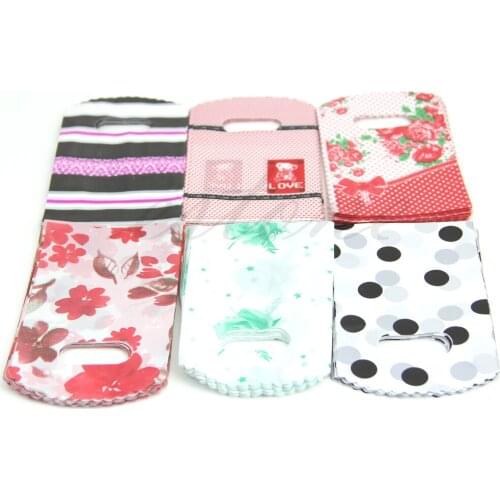 50pcs Pretty Plastic Jewelry Small Gift Bag 15X9cm Many Colors NEW
