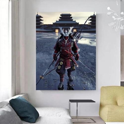 5D Diamond Painting Full Square Diamond Japanese samurai sword armor poster Embroidery Diamond Mosaic Handmade Decoration P134