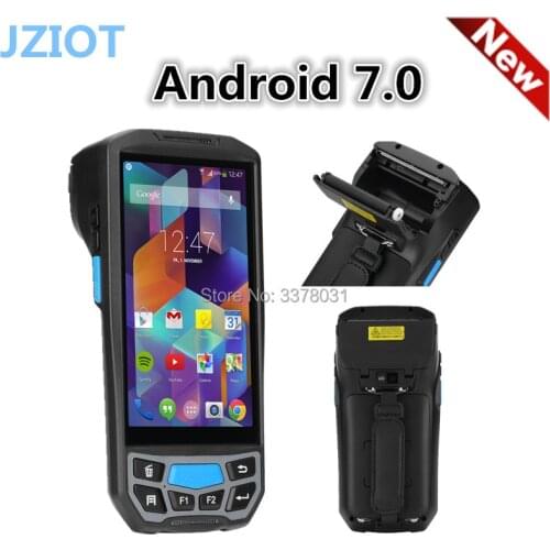 Android 7.0 Handheld pos terminal with NFC UHF RFID reader memory 5 inch large screen Data Terminal 1D,2D Laser Barcode Scanner