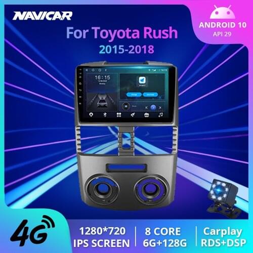 2 Din Android 10.0 Car Radio For Toyota Rush RHD 2015-2018 Stereo Receiver GPS Navigation Auto Radio Car Multimedia Player IGO