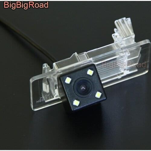 BigBigRoad For Touareg 2011 2012 2013 2014 Car Rear View Reverse Backup Camera HD CCD Night Vision parking camera