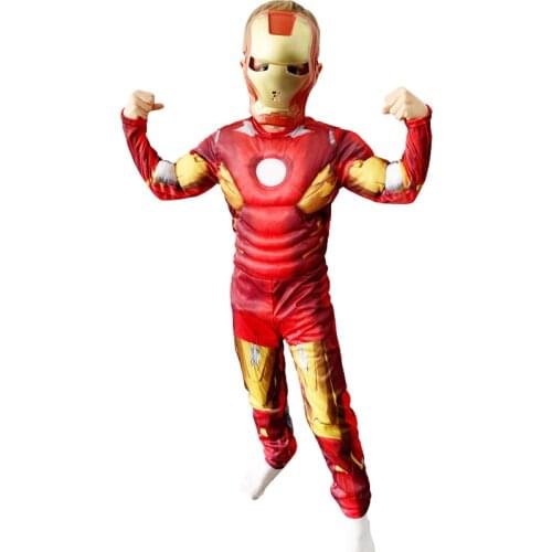 3 Infinite War Iron Man Childrens Cosplay Costume Stage Performance Birthday Banquet Dress Up Props Kids Gifts
