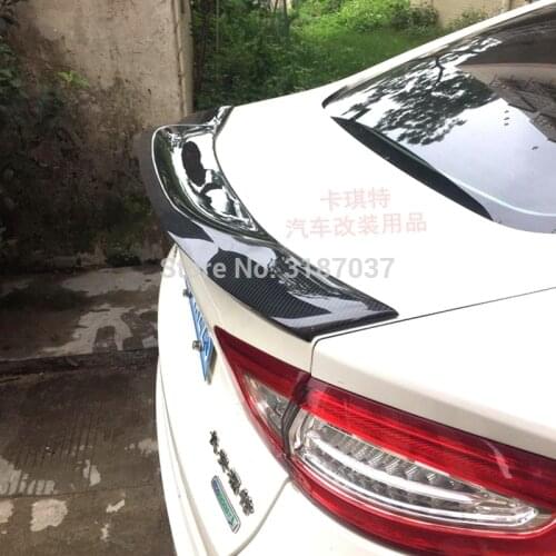 For Ford Mondeo/Fusion Auto Accessories New Model 2013-2017 Carbon Fiber Rear Roof Spoiler Wing Trunk Lip Boot Cover Car Styling