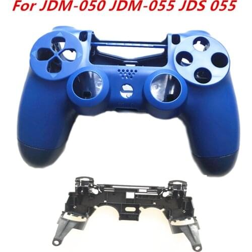 For PS4 Pro JDM-050 JDM-055 JDS 055 JDS 050 Controller Front Back Housing Shell Case With R1 L1 Key Holder Support Inner Frame
