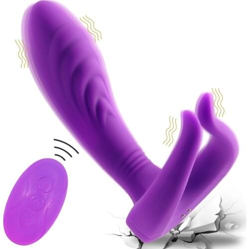 G Spot Clitoral Vibrator with Penis Massager Wireless Remote Control Vaginal Clitoris Vibrator Sex Toy for Men, Women and Couple