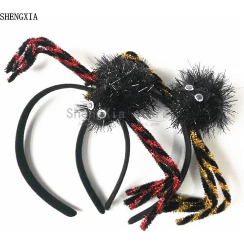 Halloween Explosion Props Ghost Festival Carnival Spider Head Buckle Hoop Festival Party Atmosphere Hair Accessories Headband