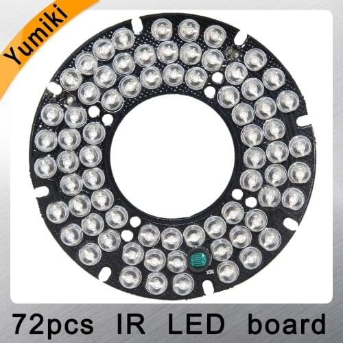 Yumiki Infrared 72pcs IR LED board for CCTV cameras night vision (diameter 76mm)