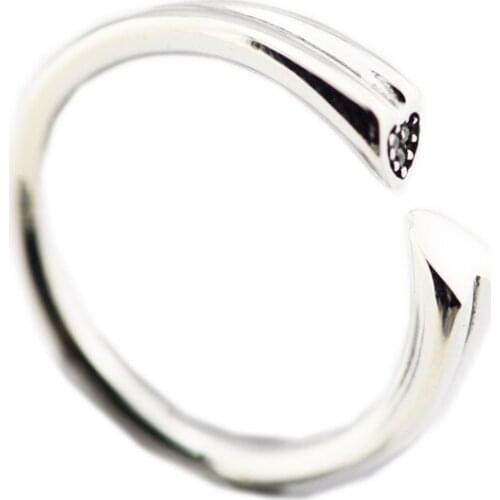 Two Hearts Ring 925 Sterling Silver Jewelry Rings For Woman DIY Jewelry Making engagement ring