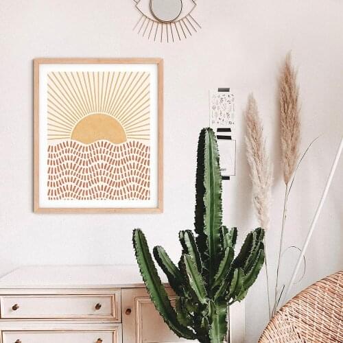 Beautiful Bohemian Scenery Wall Art Canvas Painting Nordic Posters and Prints Wall Pictures for Living Girl Bedroom Decoration