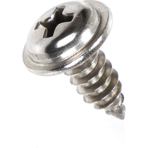 M3 M4 M5 Cross Round Head Self-tapping Screw 304 Stainleess Steel Pan Head With Pad Screw