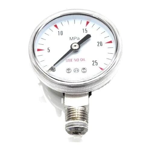 Stainless steel pressure gauge pressure reducer head stainless steel npt1/4 pressure gauge 316b head