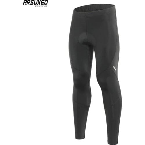 ARSUXEO Mens S Cycling Pants with 3D padded Cycling Compression Tight MTB Bike Bicycle Pant Breathable Quick Dry 18C92