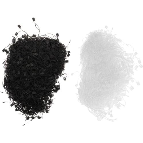 Set Of 2000 Clothing Hanging Tag String Labeling Square Black/ White