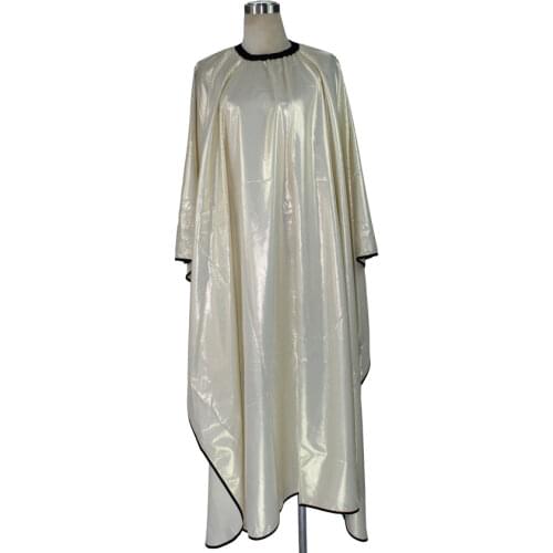 Professional XL Hair Cutting Cape Gold Hairdressing Wrap G-90 For Adult In Fashion Design Barber Haircut Gown In Good Quality