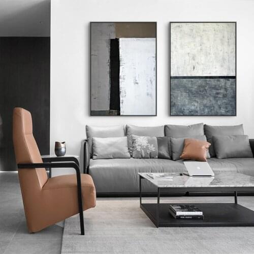 Nordic Black White grey wall art Canvas Painting Prints Abstract line color piece Posters for Living Room Morden Home Decor