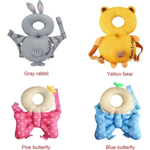 New Baby Walking Protective Pillow Head Protection Pillow Mesh Cotton Cushion Shockproof Anti-falling