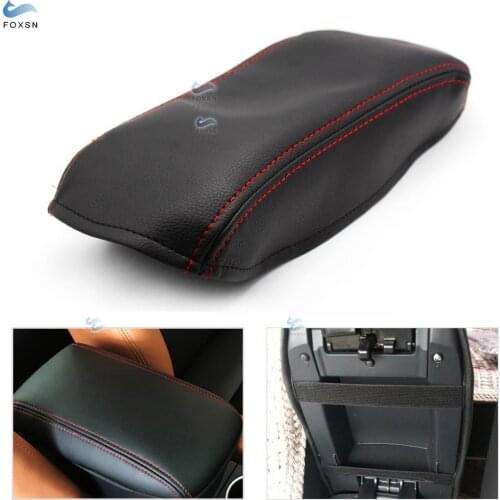 For Skoda Octavia 2007 2008 2009 2010 2011 2012 2013 2014 Car Center Control Armrest Box Microfiber Leather Trim Cover