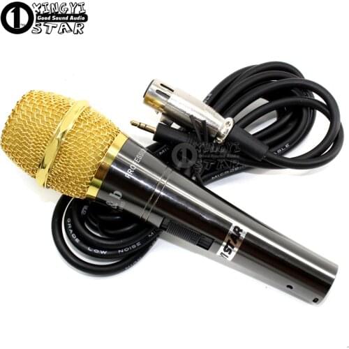 Professional Wired Studio Recording Mic Condenser Microphone 3.5mm Jack Cable With Windscreen For Computer PC Sing Karaoke Mixer