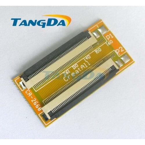 Tangda connector TFT LCD screen FPC FFC 0.5mm spacing extend Cable Wire lengthen Adapter plate 54p 54pin clamshell below connect