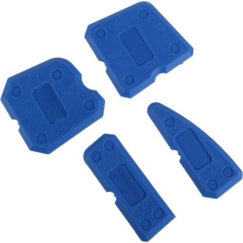 4pcs/Set Glass Glue Shovel Silicone Gel Squeegees Sealant Angle Corner Spreader Spatula Rubber Scraper Cement Residual Glue