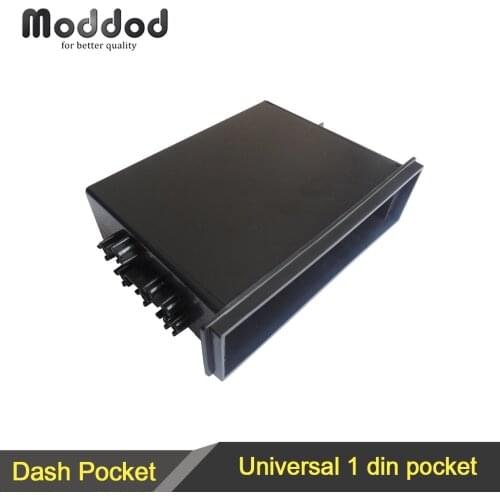 Universal One Din Car Radio Refitting Installation Storage Pocket Dash Mount Kit