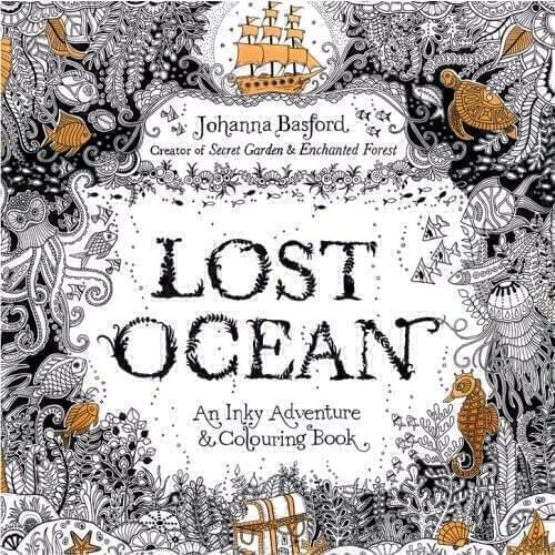 24 Pages Lost Ocean Antistress Adult Coloring Books For Adults Livre Cloriage Kids Art Book