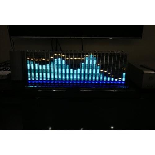 26-segment pseudo-glow tube music spectrum RGB voice control remote control RGB clock animation light and fast various mode