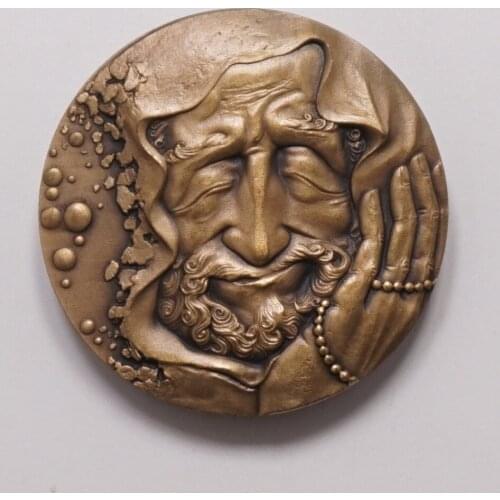 45mm Zen Bodhidharma Bronze Medal 2015 Shenyang Mint Chinese Buddhism
