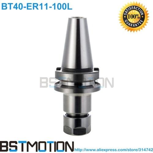 BT40 ER11 100mm Spring ER Collet Chuck CNC Milling Toolholder Clamping