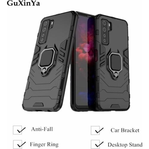 Phone Case Nova 7 SE Cases Luxury Armor Magnetic Ring Back Cover For Huawei Nova 7 SE Fundas Nova 7 7 SE Coque Shell Bag 6.5"