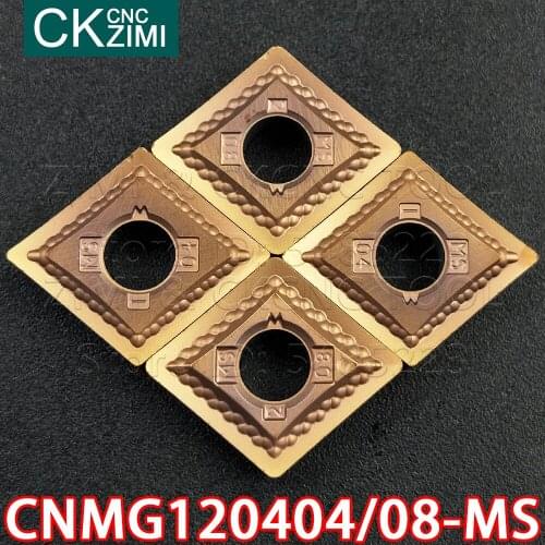 CNMG120404-MS BP1125 CNMG120408-MS BP1125 Carbide Inserts External Turning Tools CNC Metal Lathe Tools CNMG for stainless steel