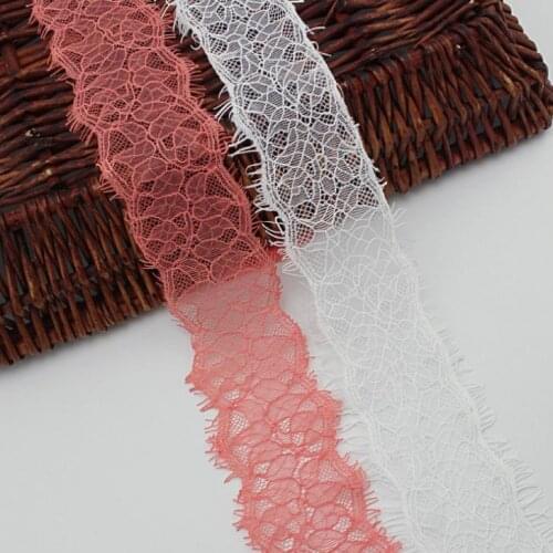 Bilateral lace non-elastic eyelashes wavy lace 7cm womens thong bra lace Accessories