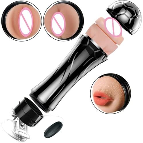 Hot Sale Sex Toy Airplane Cup Vibrating Lifelike Large Masturbation Device Flashlight Female Mouth Clip Sucking Adult Male Sex