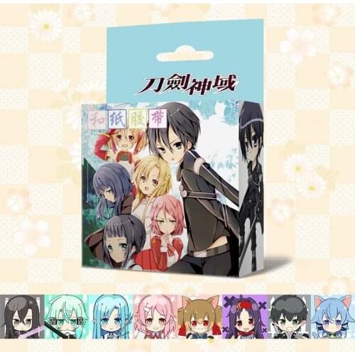 1.5cm*5m Anime Sword Art Online Cartoon Washi Tape Adhesive Tape DIY Scrapbooking Sticker Label Masking Tape