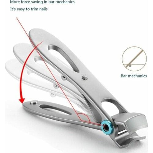 Nail Clippers Trimmers Stainless Steel Wide Jaw Opening Manicure Fingernail Cutter Thick Hard Ingrown Toenail Scissors Tools