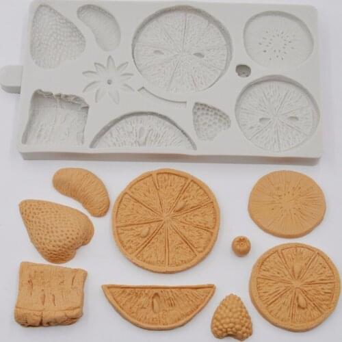 Many Fruits Shape Silicone Fondant Cake Decorating Mold Food Grade Cookies Cutter