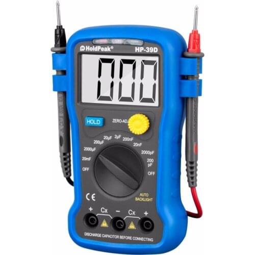 Mini Multifunction Multimeter HoldPeak HP-39D Handheld Digital Measuring Capacitance Special Instrument Meter Electrical Tester